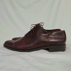 Vintage 90s Anne Klein II Reptile Oxfords Brown 10M